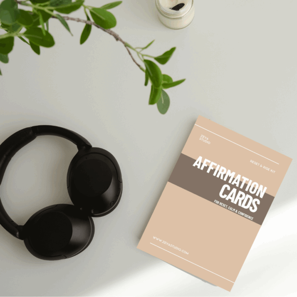 1 Printable affirmation cards for daily mindset and self-love – Zéva Studio