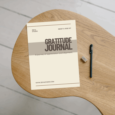 gratitude journal cover – digital printable A5 PDF